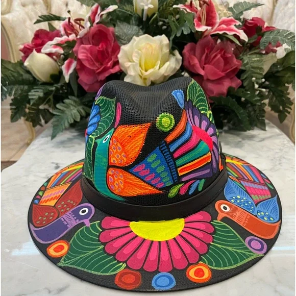 Artisan Hand Painted Hat | Accessories | Royal Road Trading  display picture 1